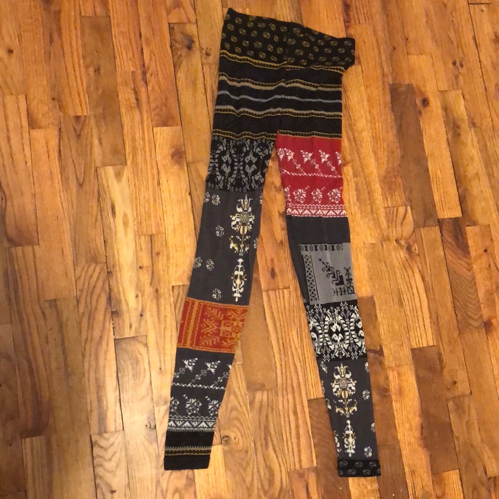Cotton and nylon leggings by free people